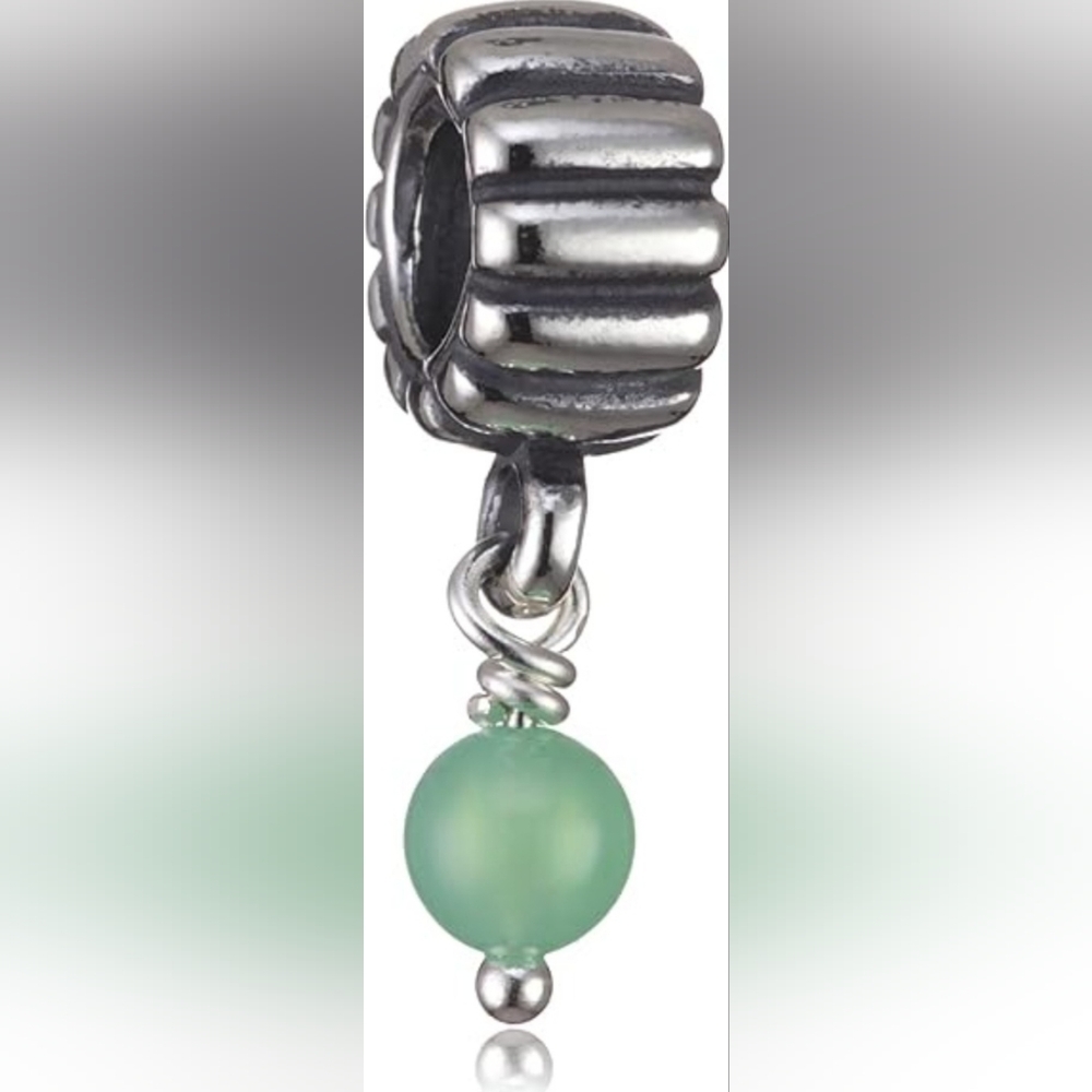 Pandora 925 Silver May Chrysoprase Birthstone Charm Rare